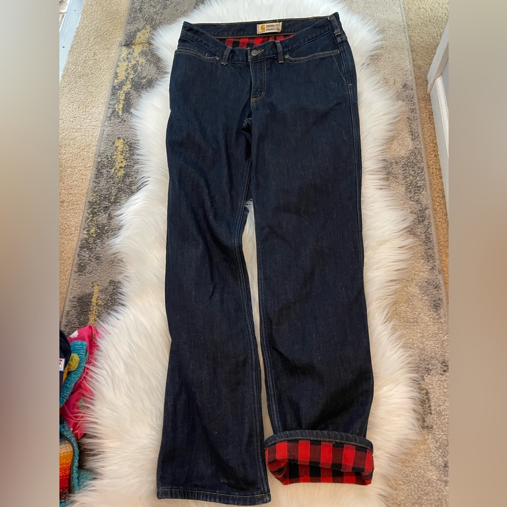 Carhartt Women’s Blue Straight Leg Jeans Classic Denim Women’s size 10